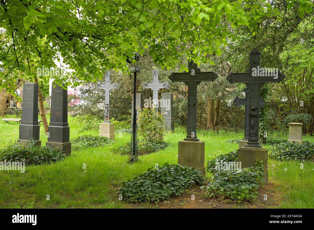 Alter Friedhof, Clayallee, Zehlendorf, Berlin, Deutschland *** Vecchio cimitero, Clayallee, Zehlendorf, Berlino, Germania Foto Stock