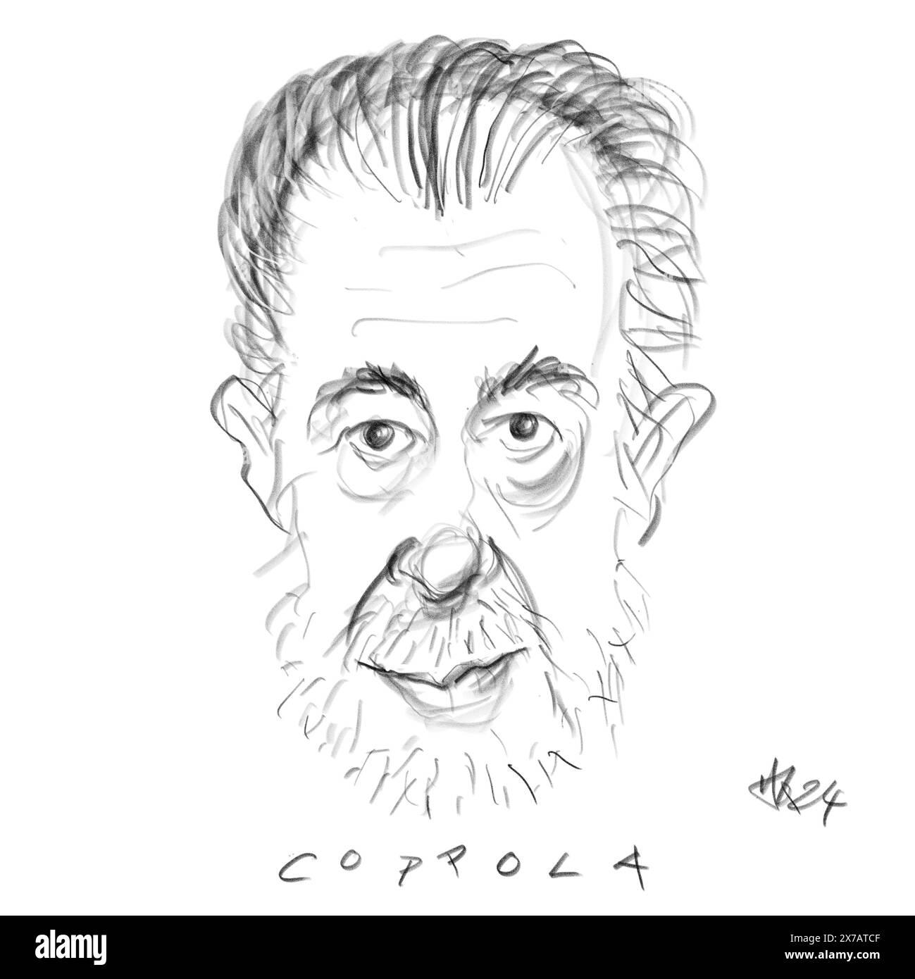 Ritratto di Francis Coppola Foto Stock