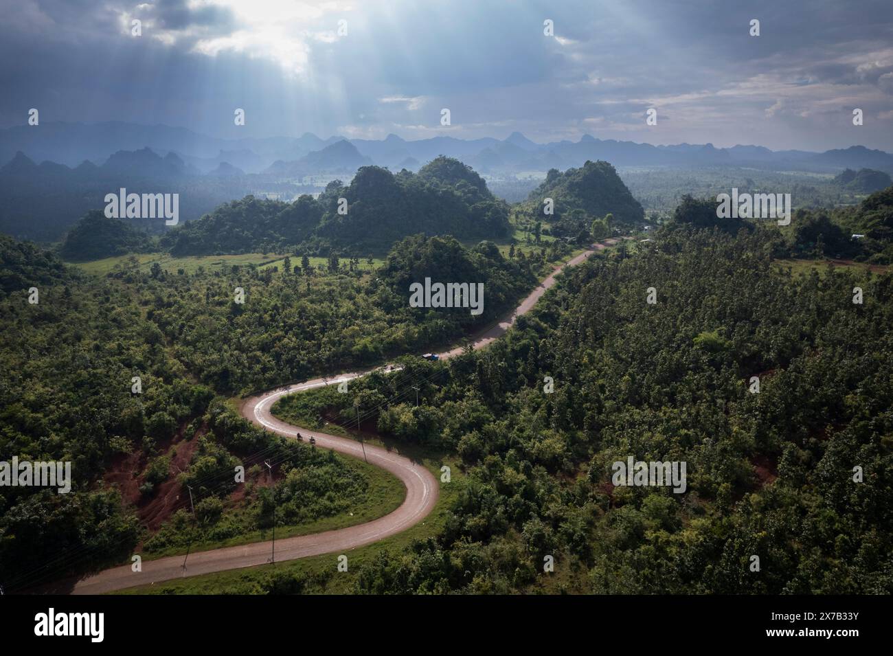 Stato di Karenni, Myanmar, Birmania. Foto Stock