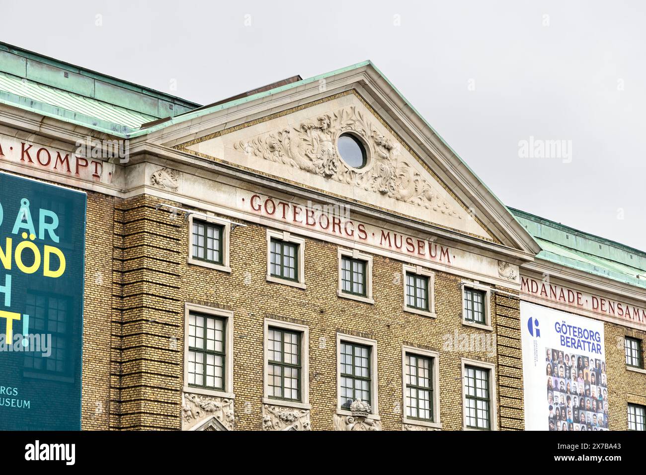 Esterno del Museo della città di Gothenburg all'interno dello storico magazzino del XVII secolo East India House, Gothenburg, Svezia Foto Stock