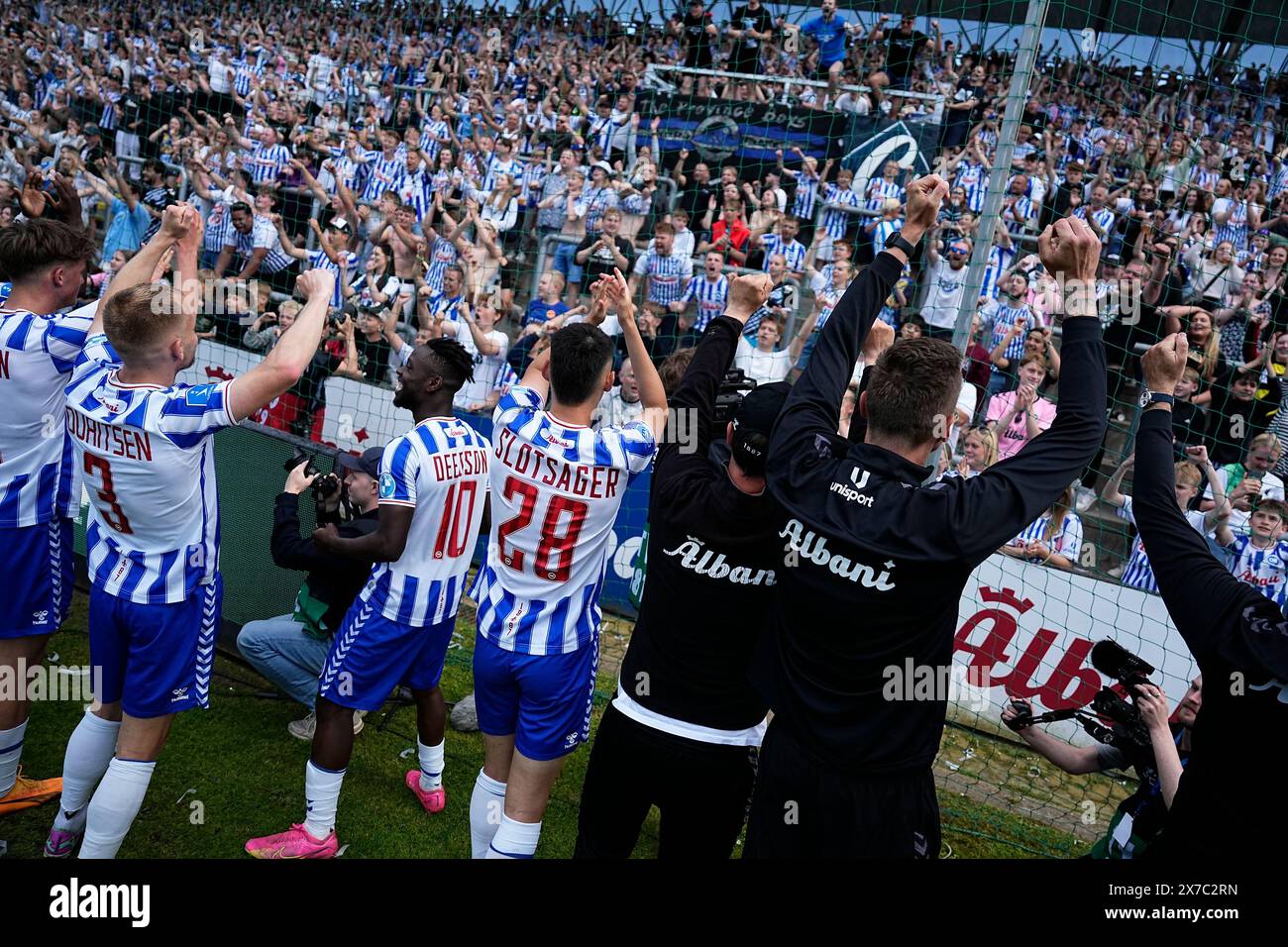Odense, Danimarca. 19 maggio 2024. 3F Super League match tra OB e Randers FC al Nature Energy Park di Odense, domenica 19 maggio 2024. (Foto: Mads Claus Rasmussen/Scanpix 2024) credito: Ritzau/Alamy Live News Foto Stock