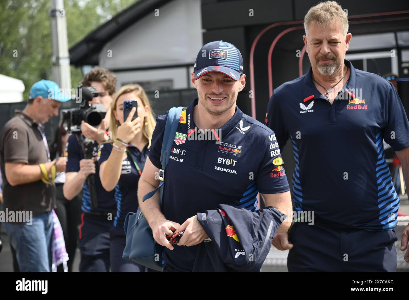 Imola, Italia. 19 maggio 2024; autodromo Enzo e Dino Ferrari, Imola, Italia; FIA Formula 1 Emilia Romagna Grand Prix 2024; Race Day; Max Verstappen di Red Bull credito: Action Plus Sports Images/Alamy Live News Credit: Action Plus Sports Images/Alamy Live News Foto Stock