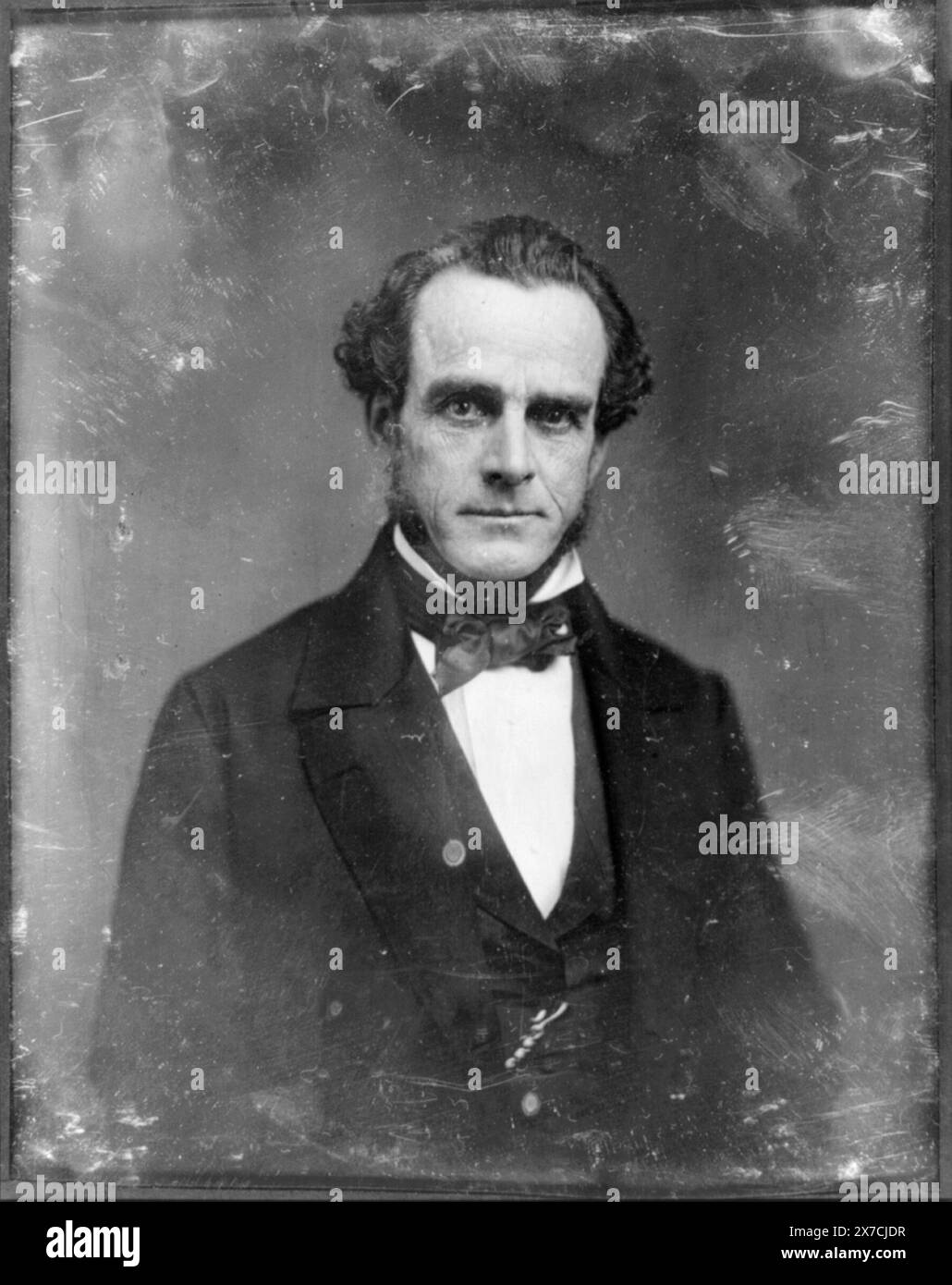 Thomas Butler King, mezza lunghezza ritratto, quasi davanti, identificazione dal dipinto di Chester Harding., graffiato sul retro del piatto: 12., Transfer; U.S. War College; 1920. (DLC/PP-1920:46153)., fa parte di: Daguerreotype Collection , prodotta dallo studio di Mathew Brady.. King, T. Butler, (Thomas Butler), 1800-1864. Foto Stock