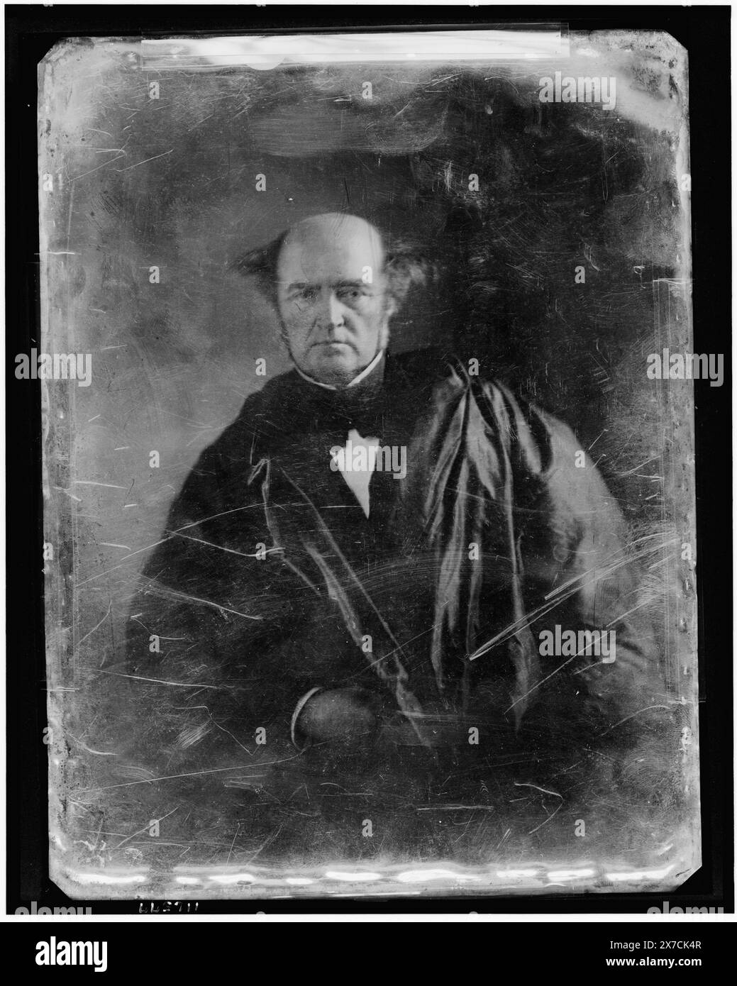 Levi Woodbury, ritratto a mezza lunghezza, fronte, vesti giudiziarie, acquisto; WM. Hallam Webber; 1996. (DLC/PP-1996:033)., fa parte di: Raccolta daguerreotype , fotografo non identificato.. Woodbury, Levi, 1789-1851. Foto Stock