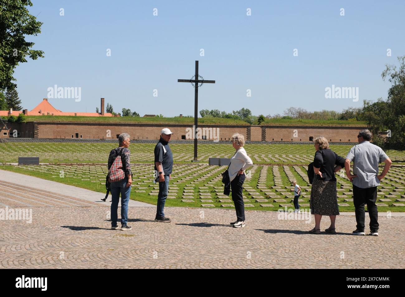 Terezin /repubblica Ceca /13 MAGGIO 2024/veduta del memoriale di Teerezin nella città di terezin della repubblica ceca (foto. Francis Joseph Dean/Dean Pictures) (non per uso commerciale) Foto Stock