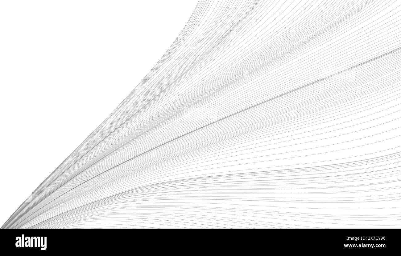 Illustrazione vettoriale del motivo di linee nere su sfondo bianco Illustrazione Vettoriale