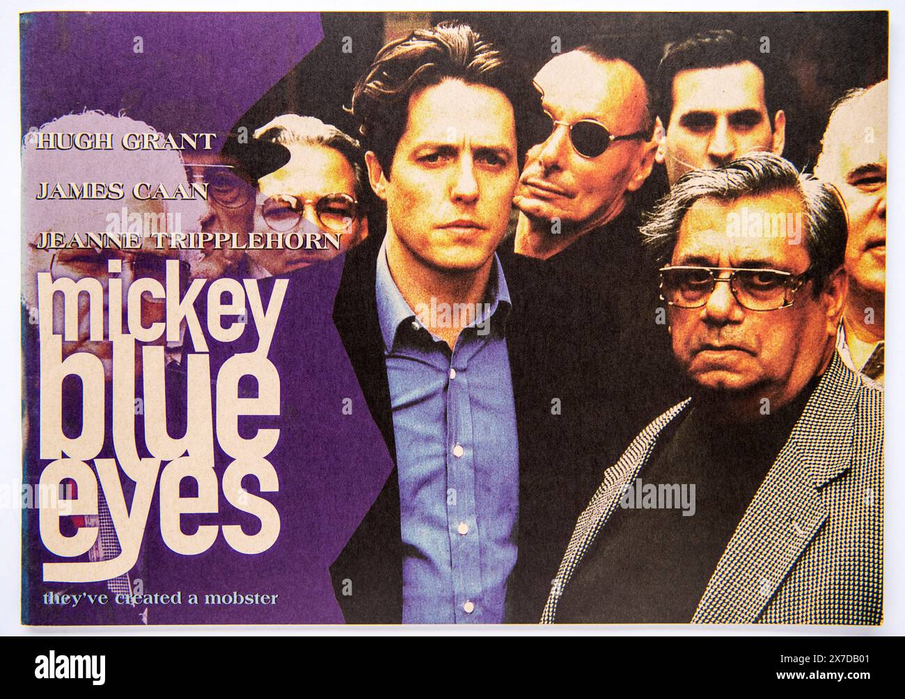 Prima di copertina di informazioni pubblicitarie per il film Mickey Blue Eyes, una commedia criminale che è stata pubblicata nel 1999 Foto Stock