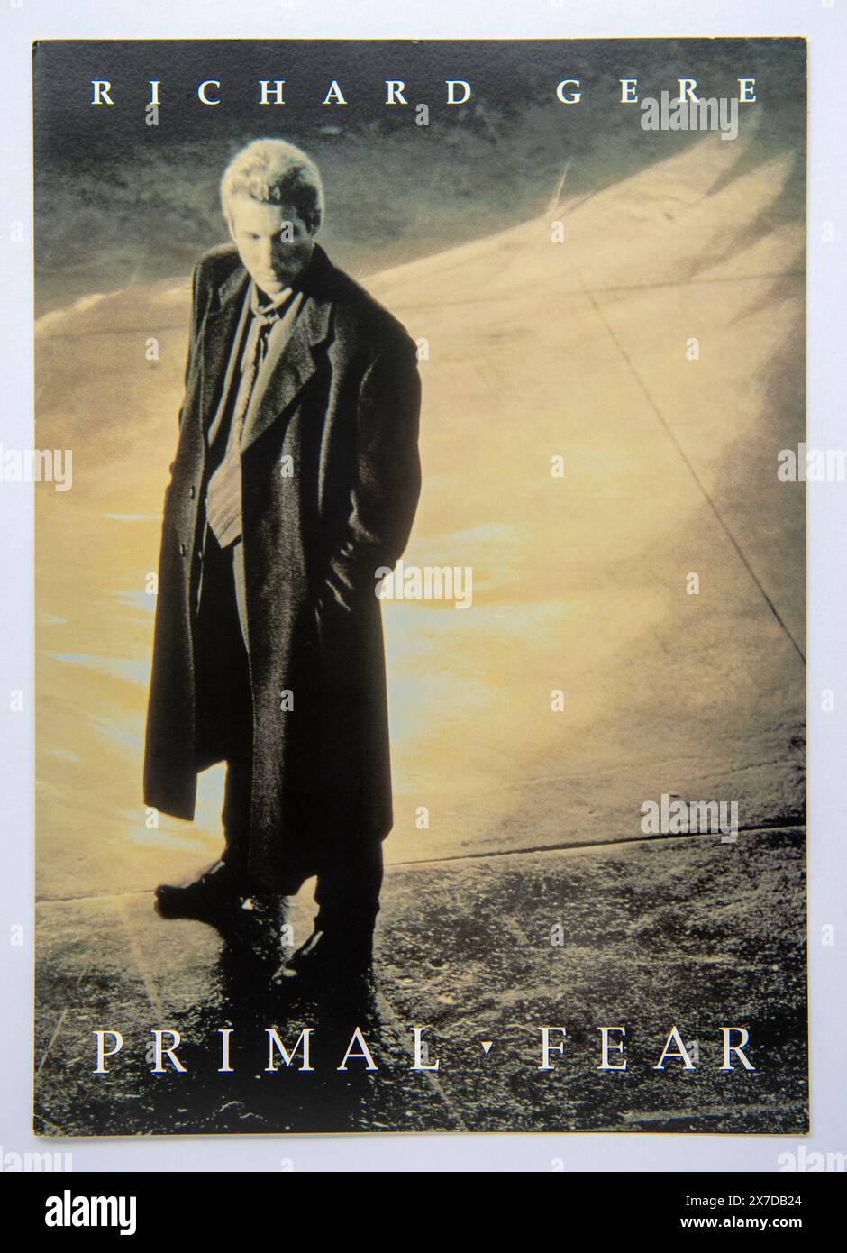Copertina di informazioni pubblicitarie per il film Primal Fear, un thriller poliziesco che è stato pubblicato nel 1996 Foto Stock