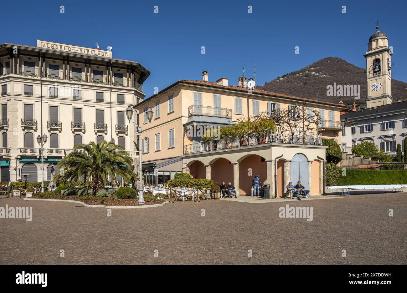 Cernobbio, italia - 03-03-2023: La bella promenda di Cernobbio Foto Stock