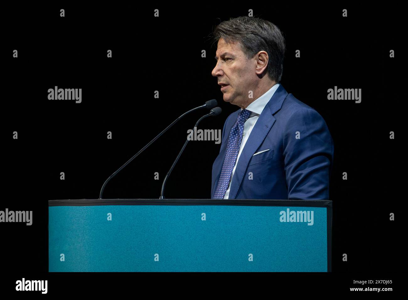 Roma, Italia. Nella foto Giuseppe Conte (movimento a 5 stelle). SOLO PER USO EDITORIALE! NON PER USO COMMERCIALE! Foto Stock