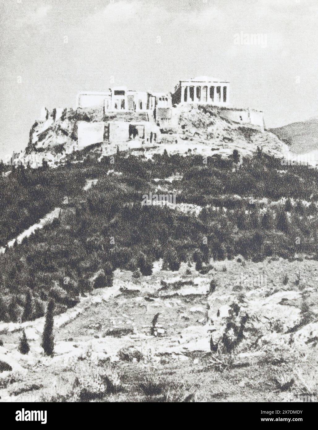 Acropoli. Foto della metà del XX secolo. Foto Stock