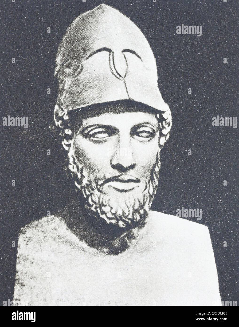 Busto di Pericle. Foto di un busto della metà del XX secolo. Foto Stock