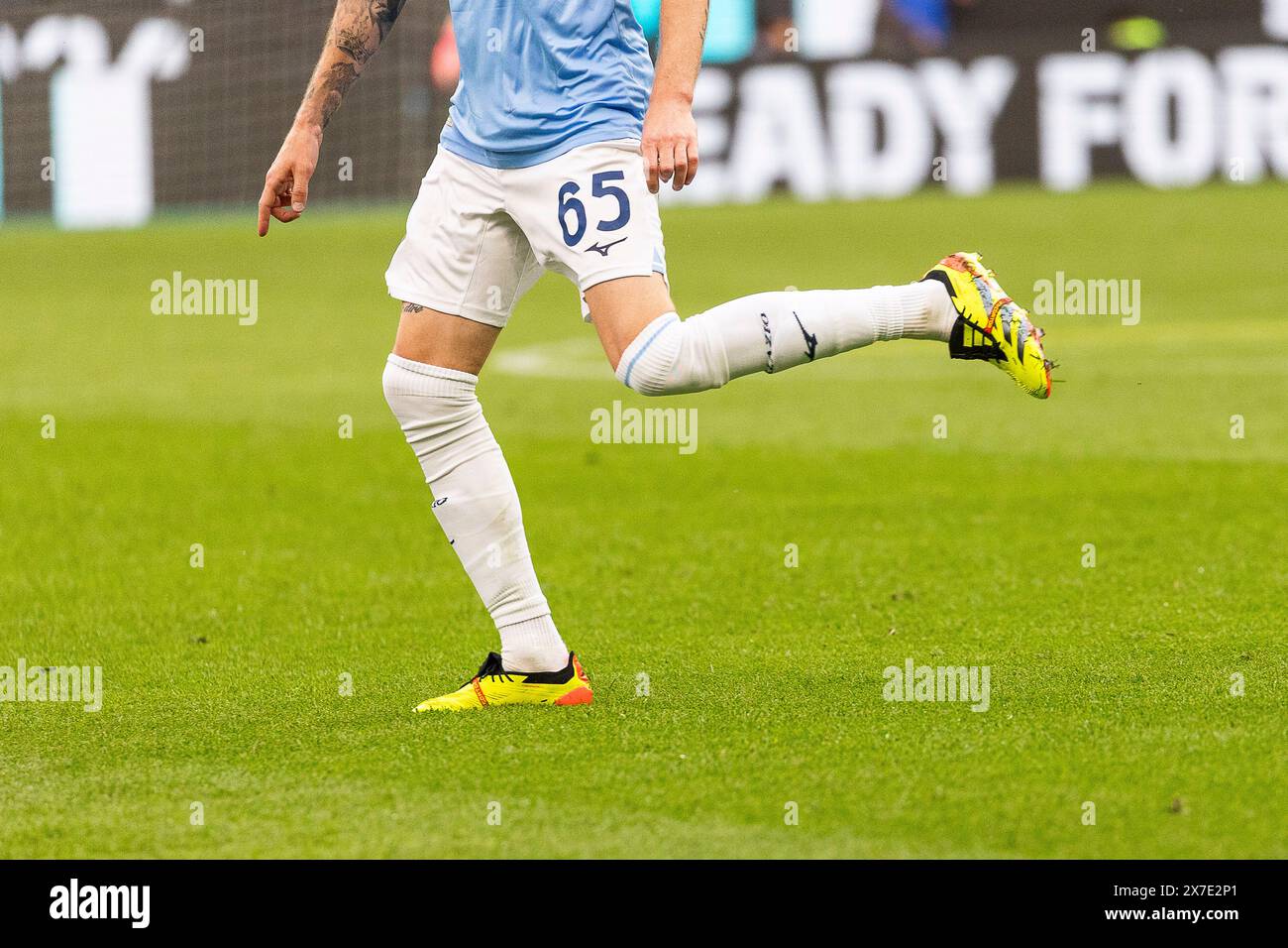 Milano, Italia. 19 maggio 2024. Le scarpe Adidas Predator Elite sono viste durante la partita di serie A tra FC Internazionale e SS Lazio allo Stadio Giuseppe Meazza di Milano, Italia, il 19 maggio 2024 Credit: Mairo Cinquetti/Alamy Live News Foto Stock