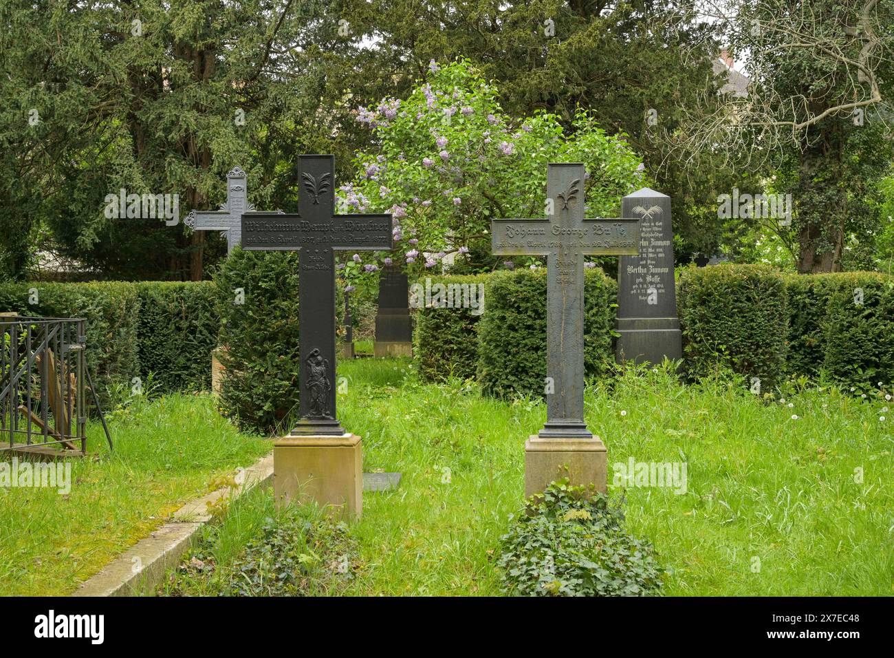 Vecchio cimitero, Clayallee, Zehlendorf, Berlino, Germania Foto Stock
