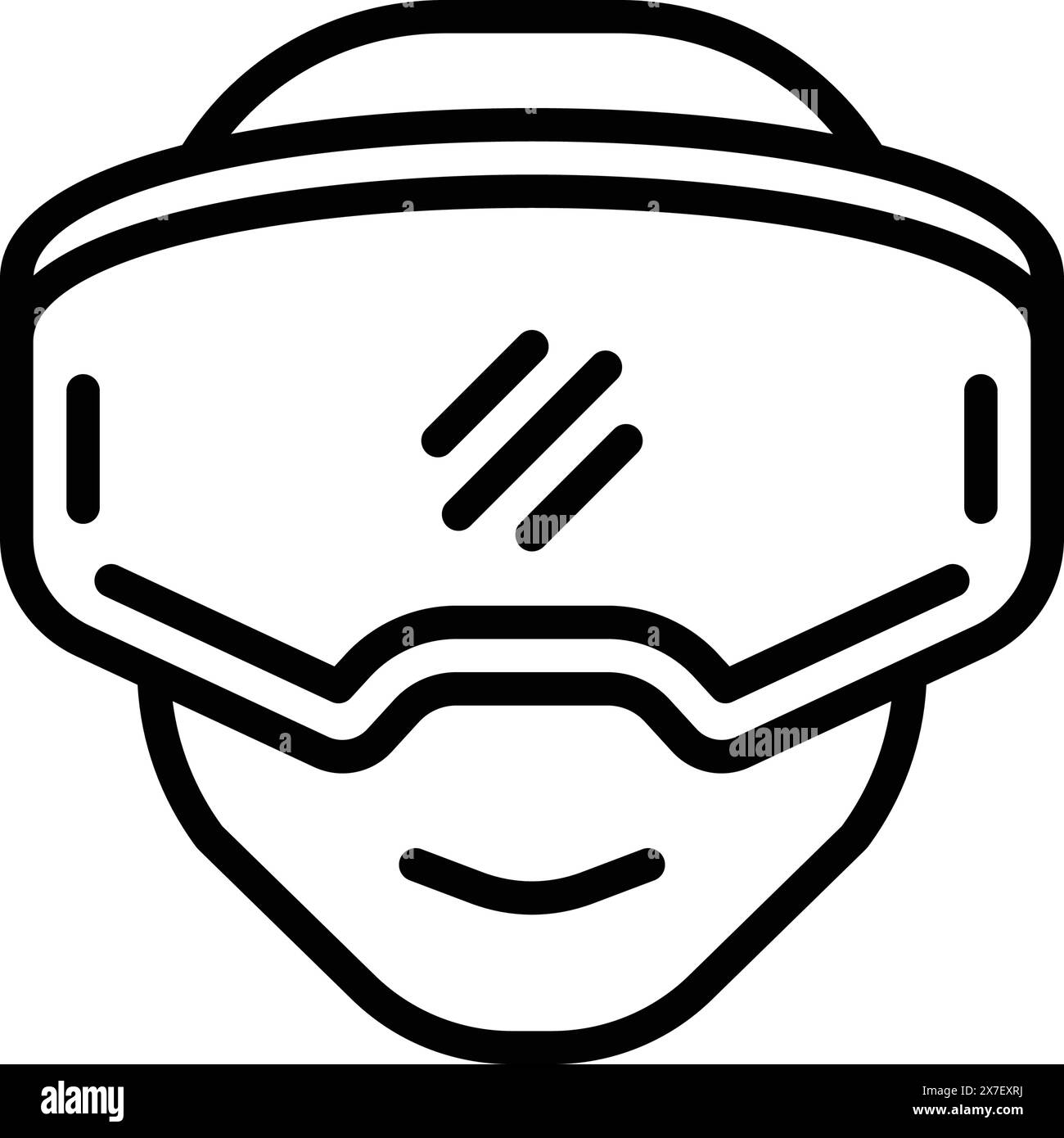 Icona di oculus rift, Gear Illustrazione Vettoriale