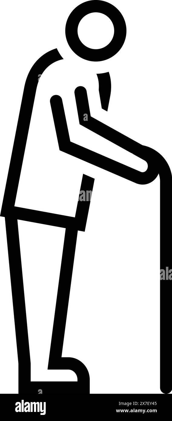 Icona per il pensionamento, annualizzazione Illustrazione Vettoriale