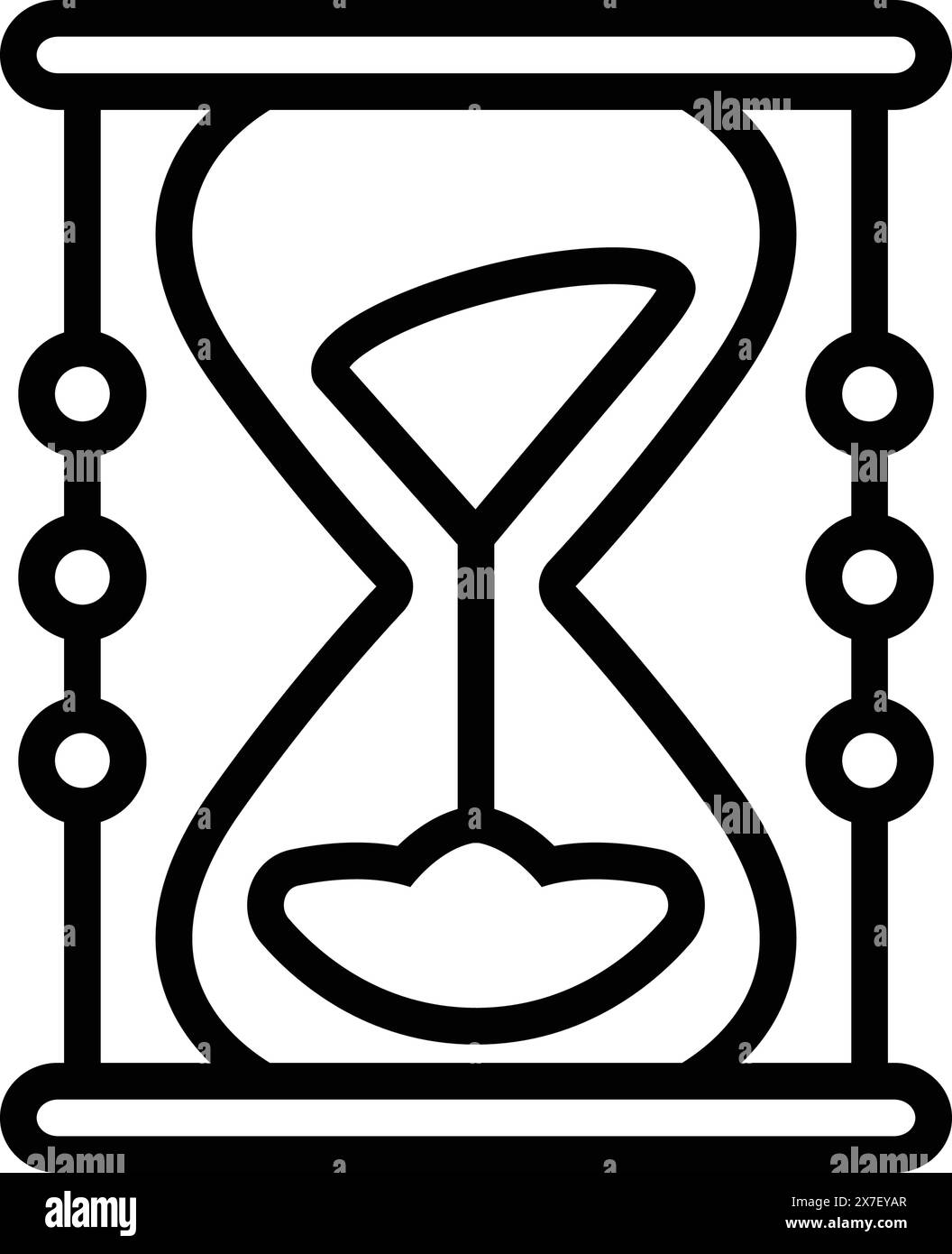 Icona per sabbie del tempo, sabbie Illustrazione Vettoriale