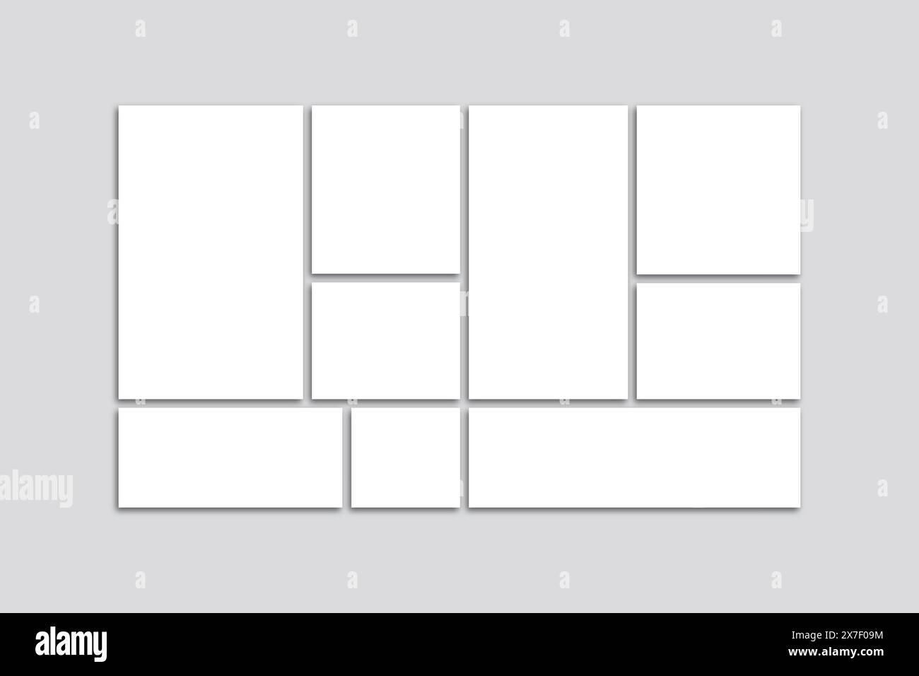 set vettoriale di fogli strappati Illustrazione Vettoriale