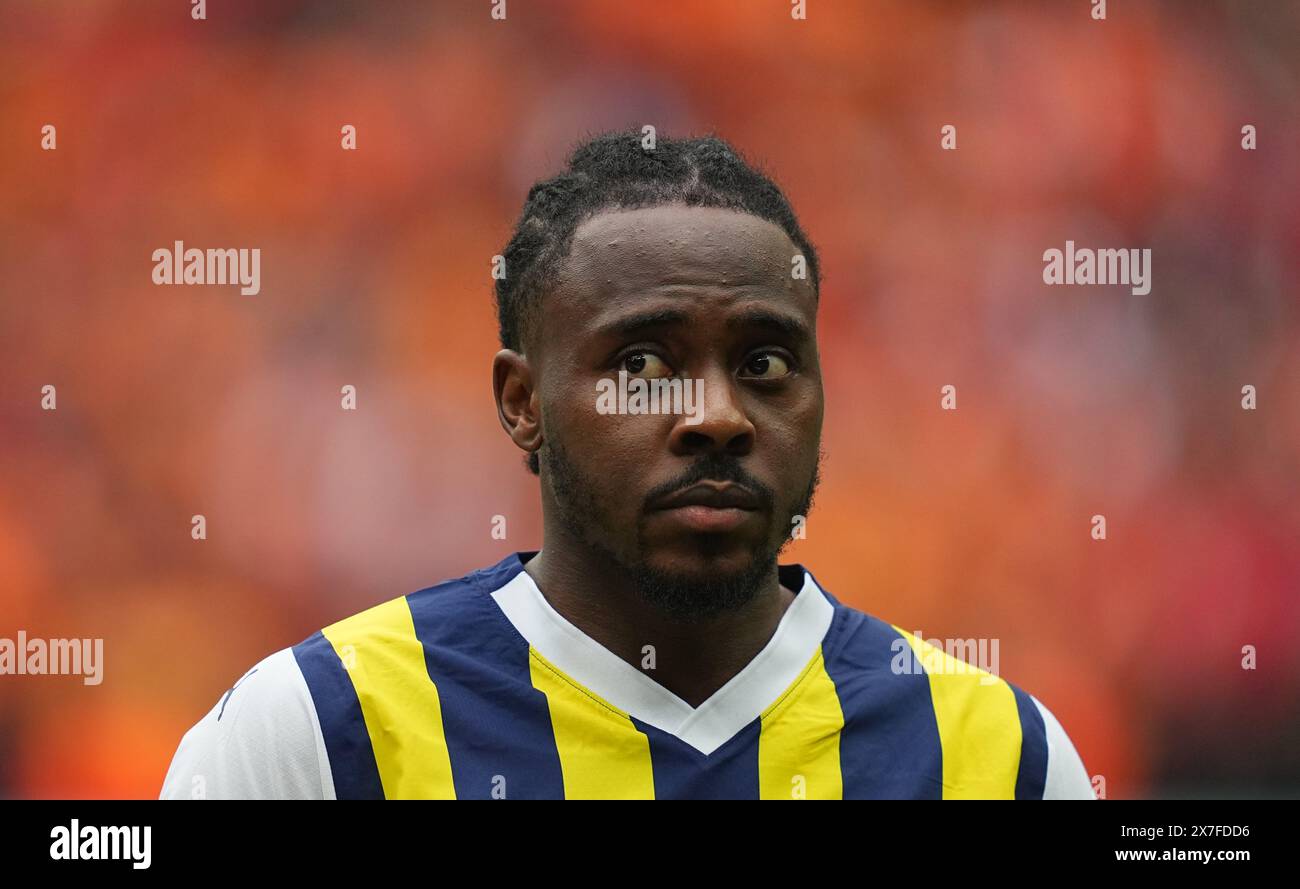 Rams Park, Istanbul, Turchia. 19 maggio 2024. Bright Osayi-Samuel (Fenerbahce) guarda durante una partita turca Super Lig - Day 37, Galatasaray vs Fenerbahce, al Rams Park di Istanbul, Turchia. Kim Price/CSM/Alamy Live News Foto Stock