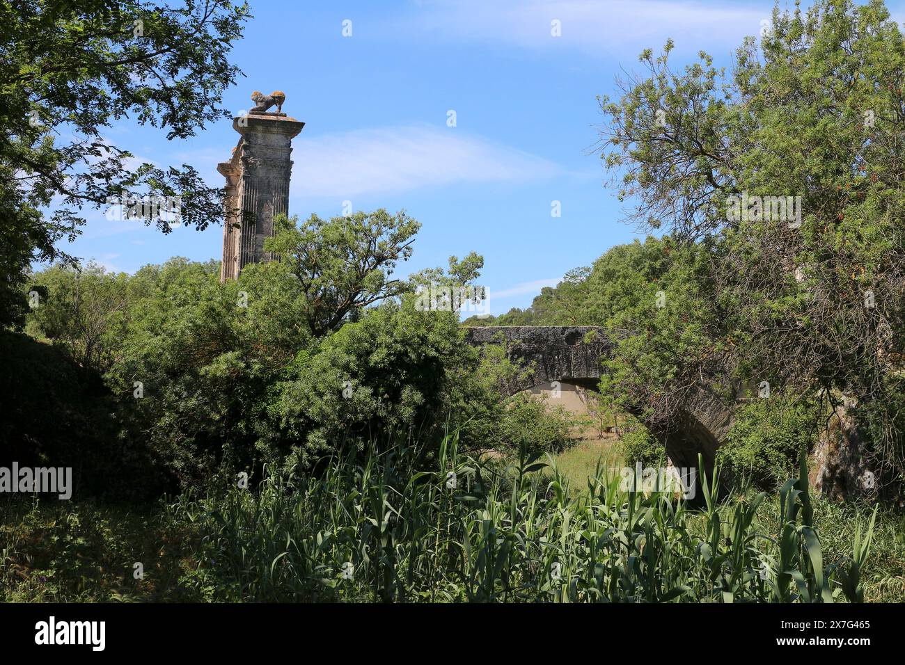 Pont Flavien (Saint Chamas, Provenza, Francia) Foto Stock