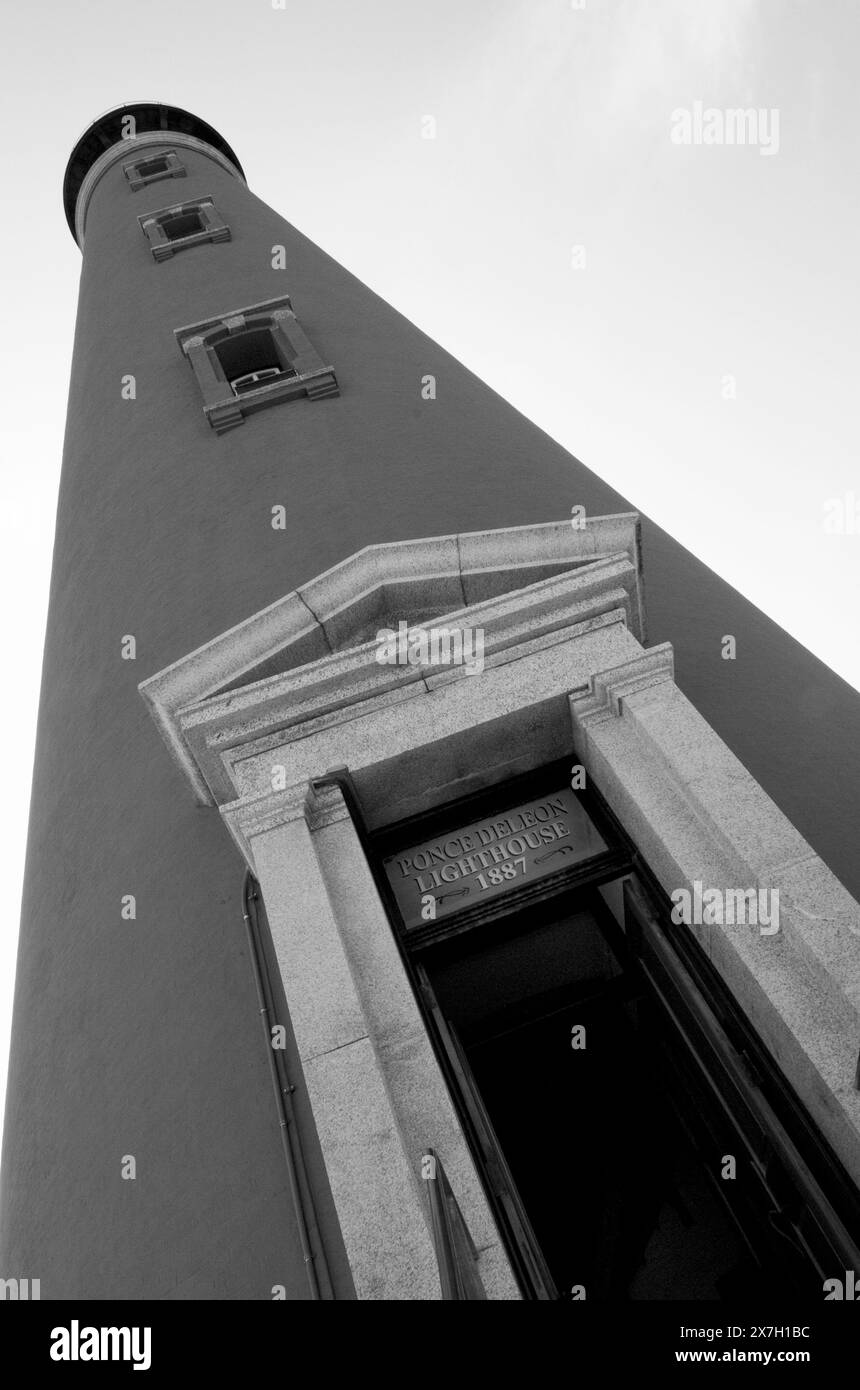 Faro di Ponce de Leon Inlet, il faro più alto della Florida, Stati Uniti. Foto Stock