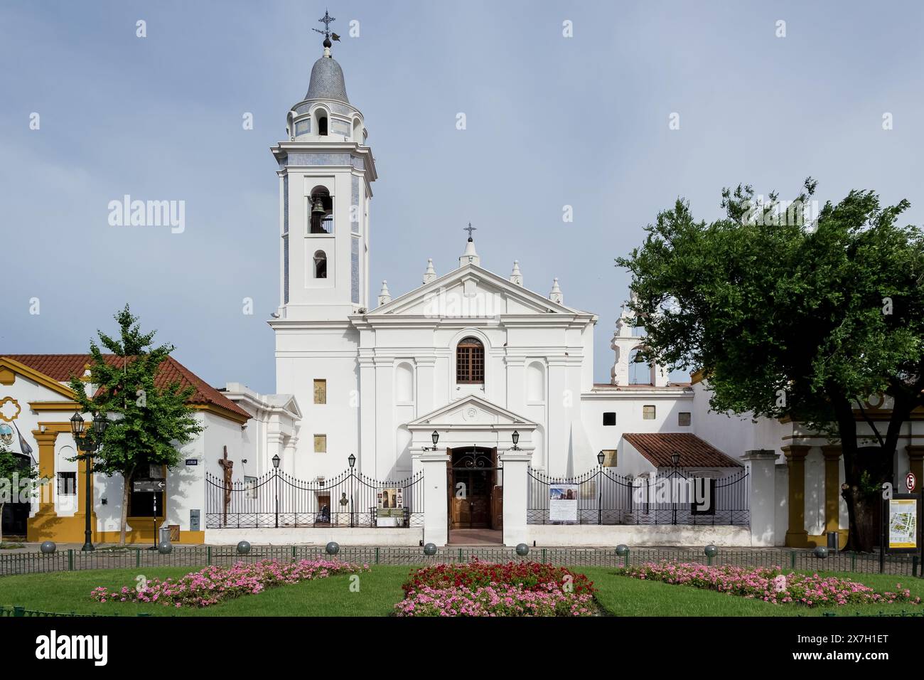 Particolare della Basilica di nostra Signora del pilastro a Recoleta, Buenos Aires, la seconda chiesa più antica della città che funge da chiesa parrocchiale dal 1821 Foto Stock