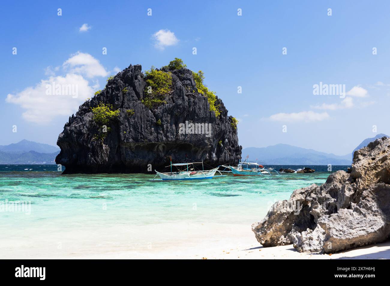Shimizu Island, El Nido, Bacuit Bay, Palawan, Filippine Foto Stock