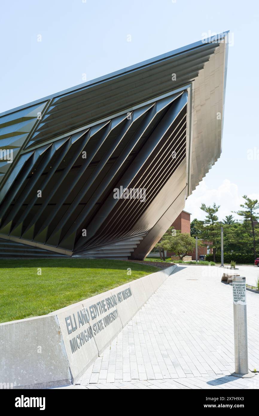 Eli and Edythe Broad Art Museum nel campus della Michigan State University, East Lansing Michigan USA Foto Stock