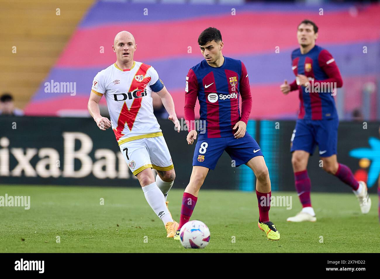 Barcellona, Spagna. 19 maggio 2024. BARCELLONA, SPAGNA - 19 MAGGIO: Pedri del FC Barcelona durante la partita Liga EA Sports tra FC Barcelona e Rayo Vallecano all'Estadi Olimpic Lluis Companys il 19 maggio 2024 a Barcellona, Spagna crediti: DAX Images/Alamy Live News Foto Stock