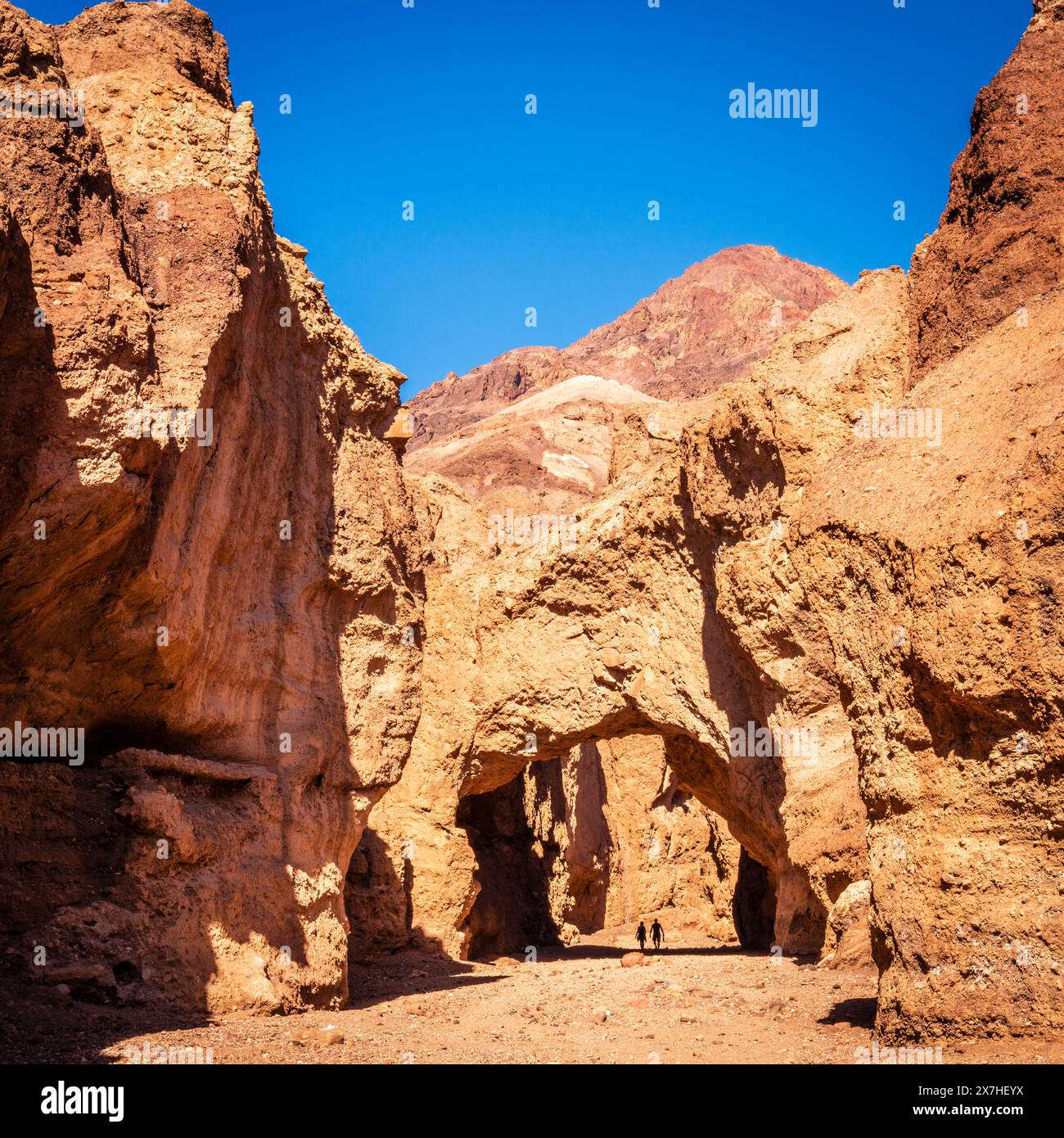 Formazione di Natural Bridge nel Death Valley National Park in California Foto Stock