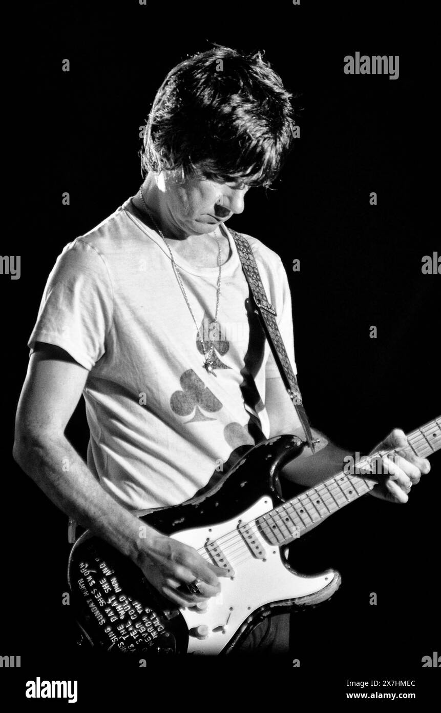 John Squire - The Stone Roses, V2012, Hylands Park, Chelmsford, Essex, Regno Unito - 18 agosto 2012 Foto Stock