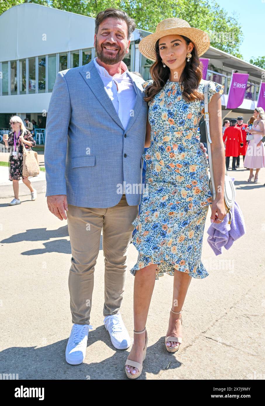 Londra, Regno Unito. 20 maggio 2024. Nick Knowles con Katie Dadzie al RHS Chelsea Flower Show, Royal Hospital Chelsea, Londra, Regno Unito. Crediti: LFP/Alamy Live News Foto Stock