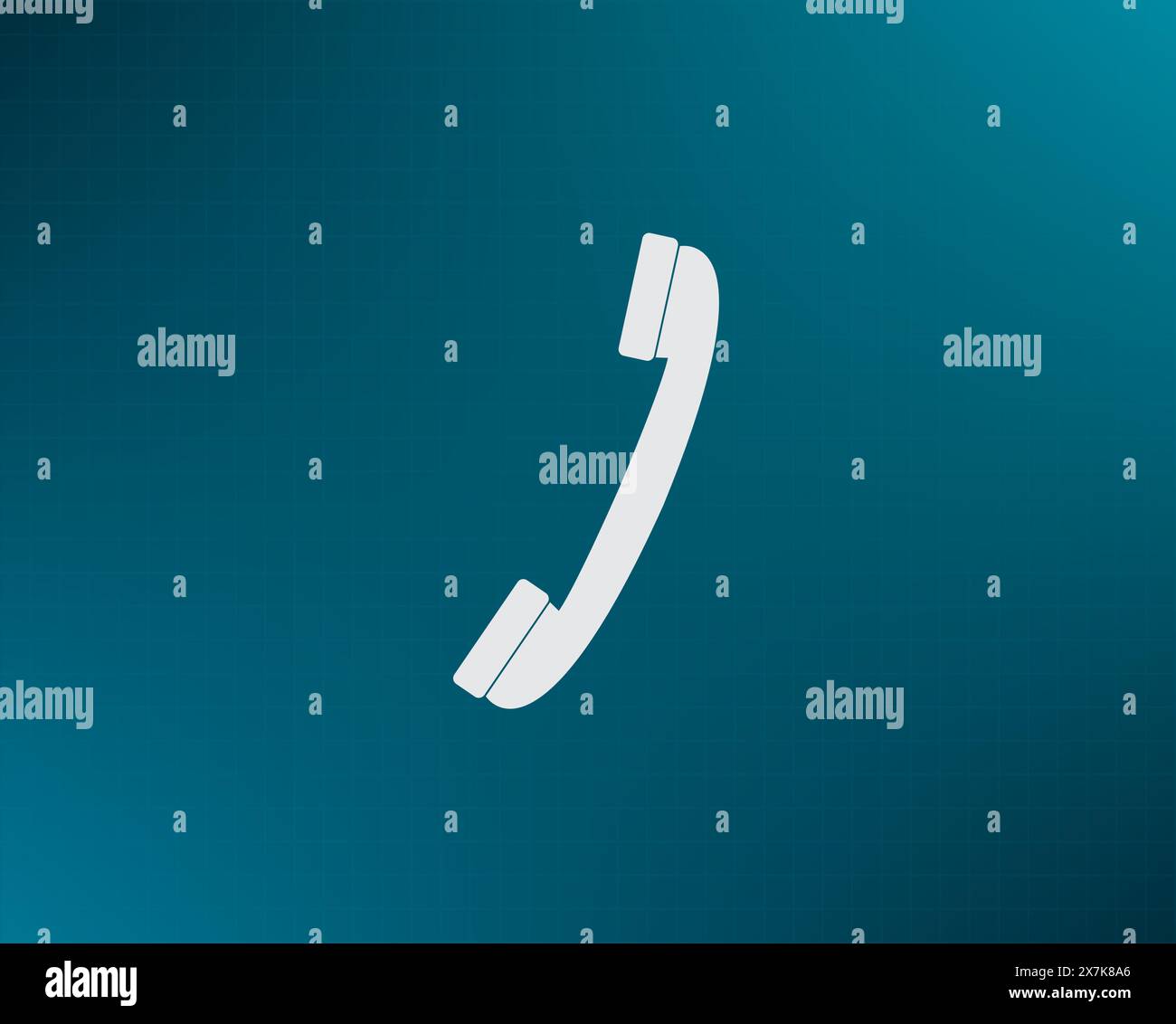 Simbolo telefono, illustrazione eps 10 Illustrazione Vettoriale