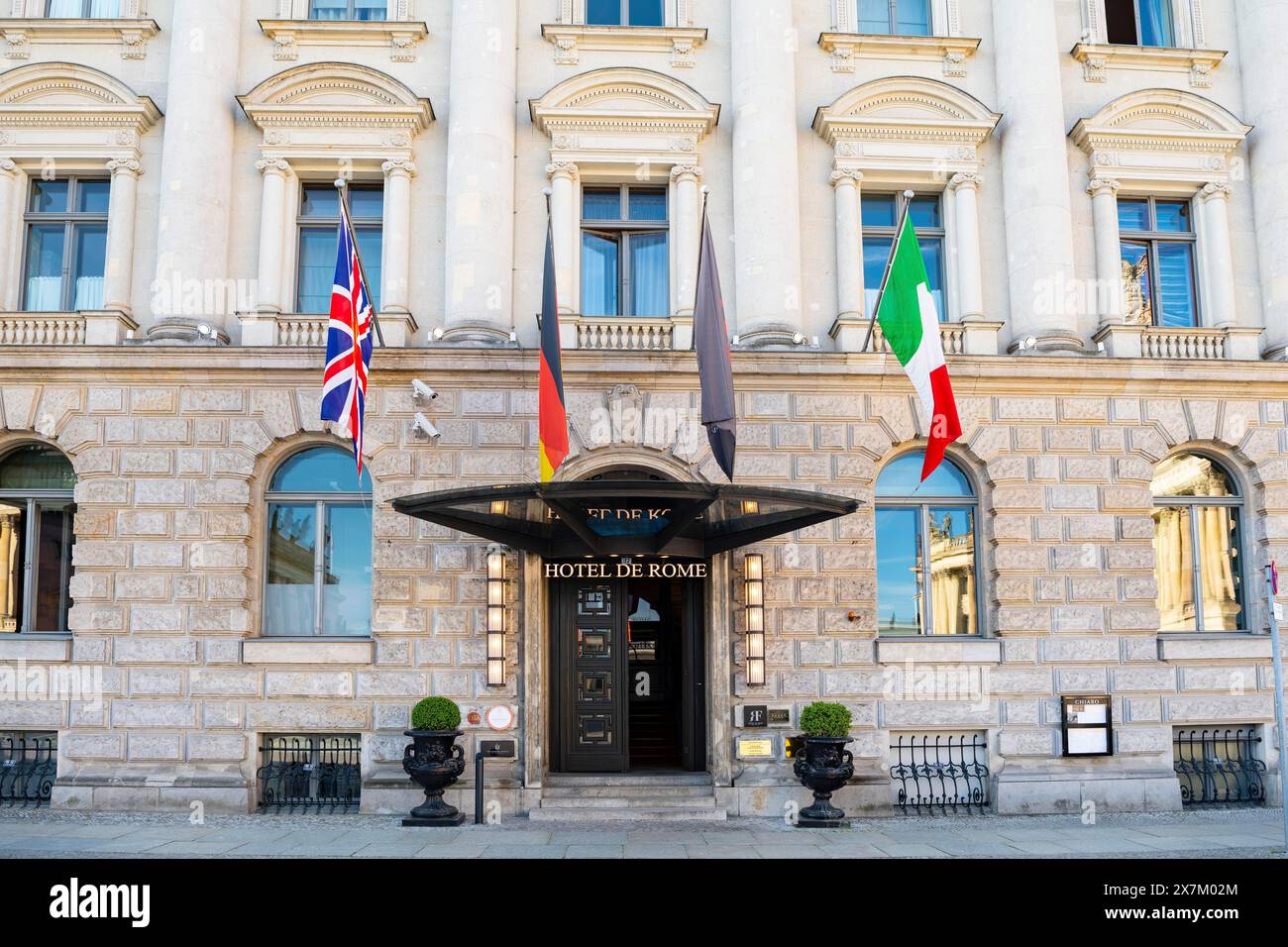 Hotel de Rome, hotel di lusso 5 stelle, Behrenstrasse, Bebelplatz, Mitte, Berlino, Germania Foto Stock