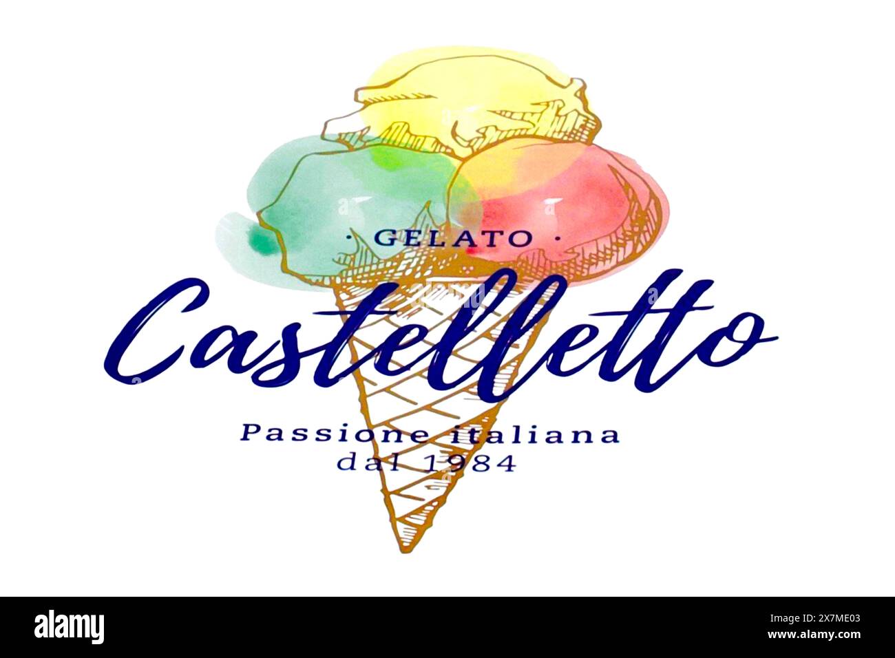 Gelato Castelletto, Vienna, Austria. Foto Stock