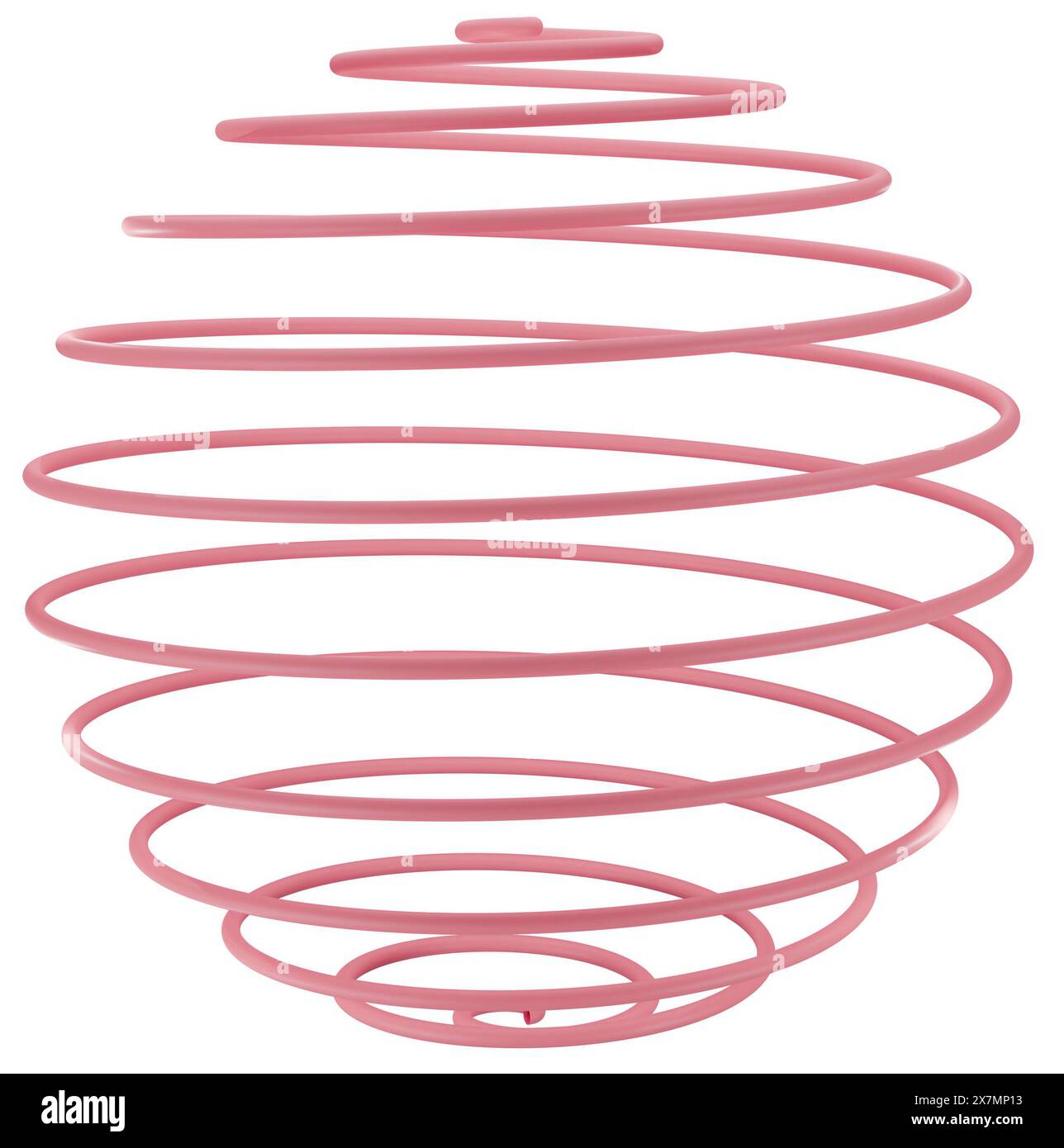 Illustrazione dell'oggetto di rendering 3D, clipart geometrico astratto Foto Stock