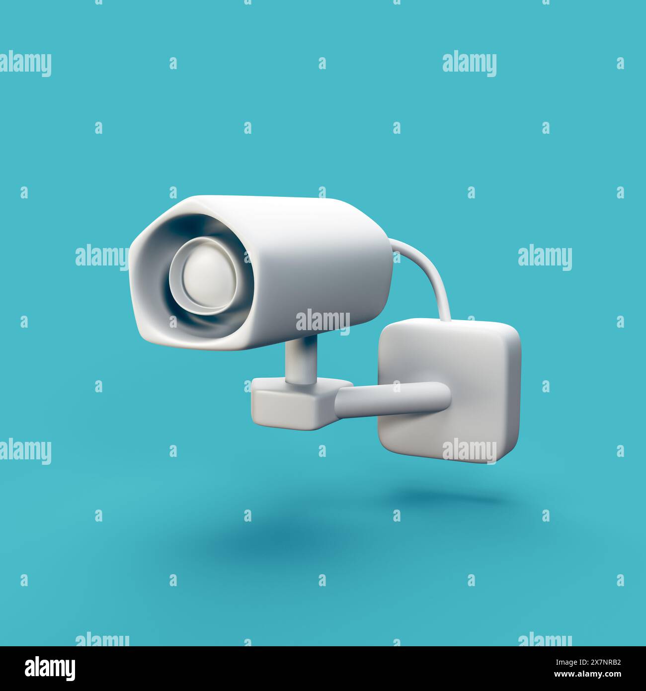 Telecamera domestica di sicurezza - oggetto icona CGI 3d stilizzato, non gen ai Foto Stock