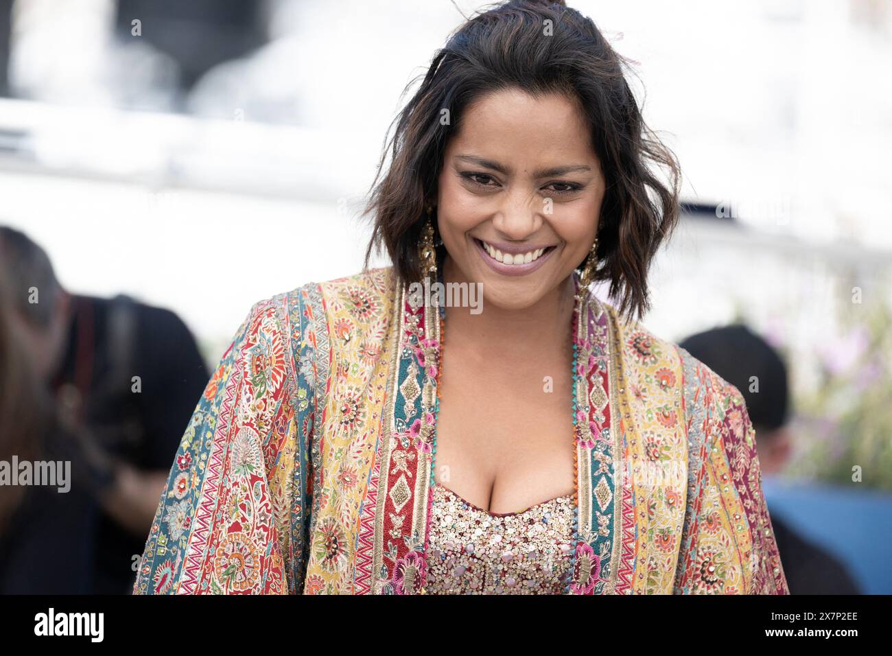 Cannes, Francia. 21 maggio 2024. Shahana Goswami partecipa a Santosh Photocall al 77° Festival annuale di Cannes al Palais des Festivals il 21 maggio 2024 a Cannes, Francia. Foto di David NIVIERE ABACAPRESS. COM credito: Abaca Press/Alamy Live News Foto Stock