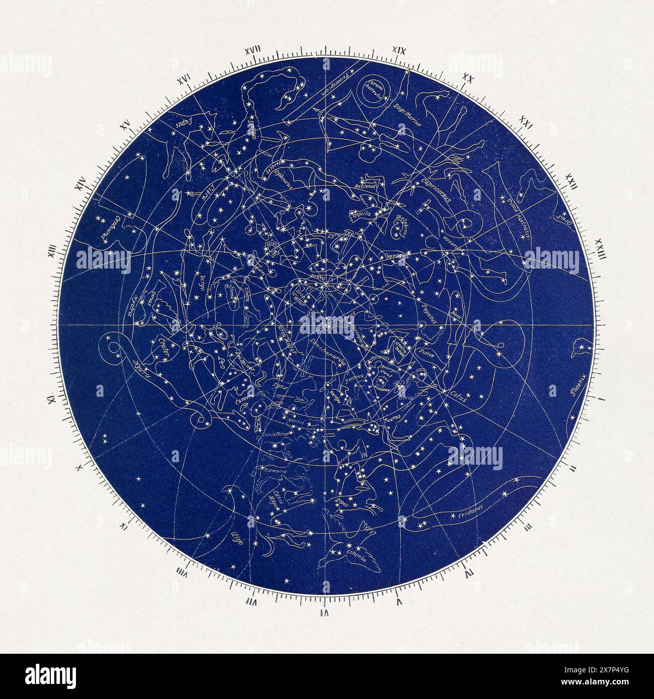 Astronomia senza telescopio, illustrata da Elias Colbert Foto Stock