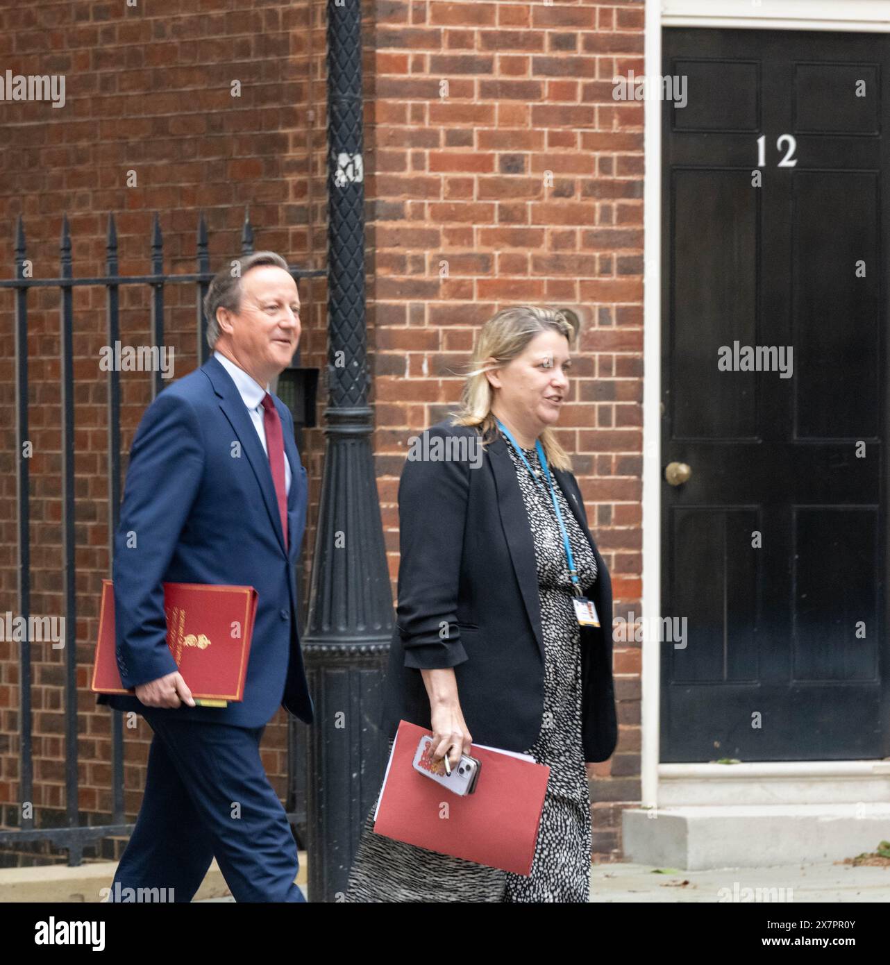Londra, Regno Unito. 21 maggio 2024. David Cameron, ministro degli Esteri, in Downing Street Londra Regno Unito credito: Ian Davidson/Alamy Live News Foto Stock