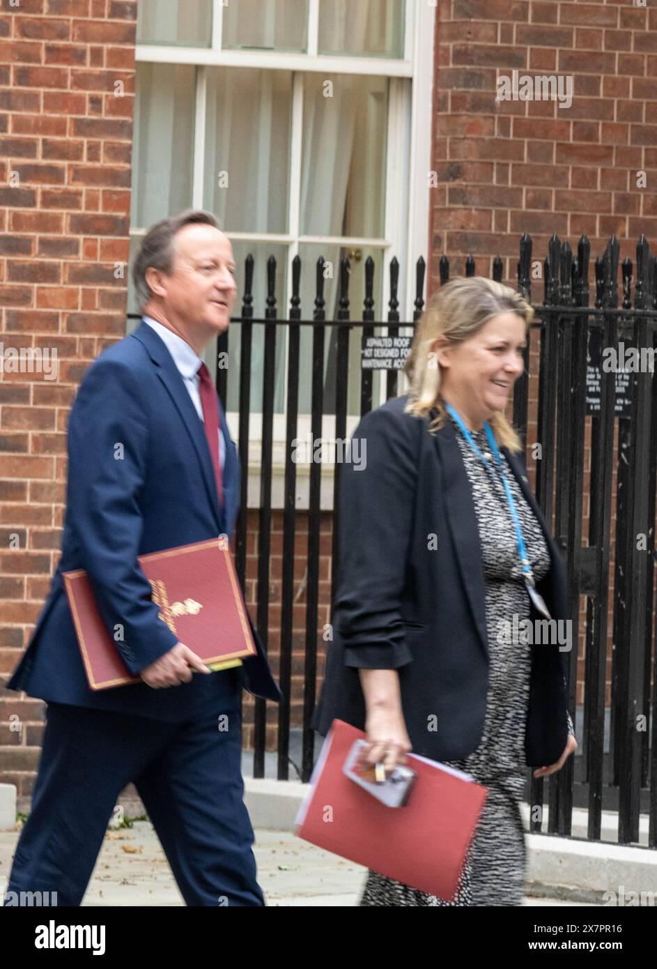 Londra, Regno Unito. 21 maggio 2024. David Cameron, ministro degli Esteri, in Downing Street Londra Regno Unito credito: Ian Davidson/Alamy Live News Foto Stock