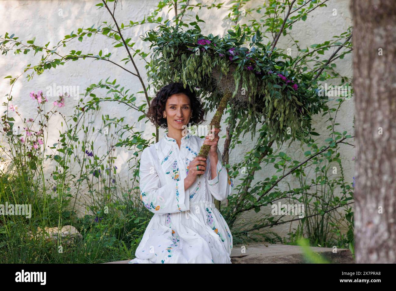 Game of Thrones, Rome, e Obi-Wan Kenobi attrice, Indira Varma - WaterAid Garden, Designer: Tom Massey & Je Ahn, Appaltatore: Landscape Associates Foto Stock