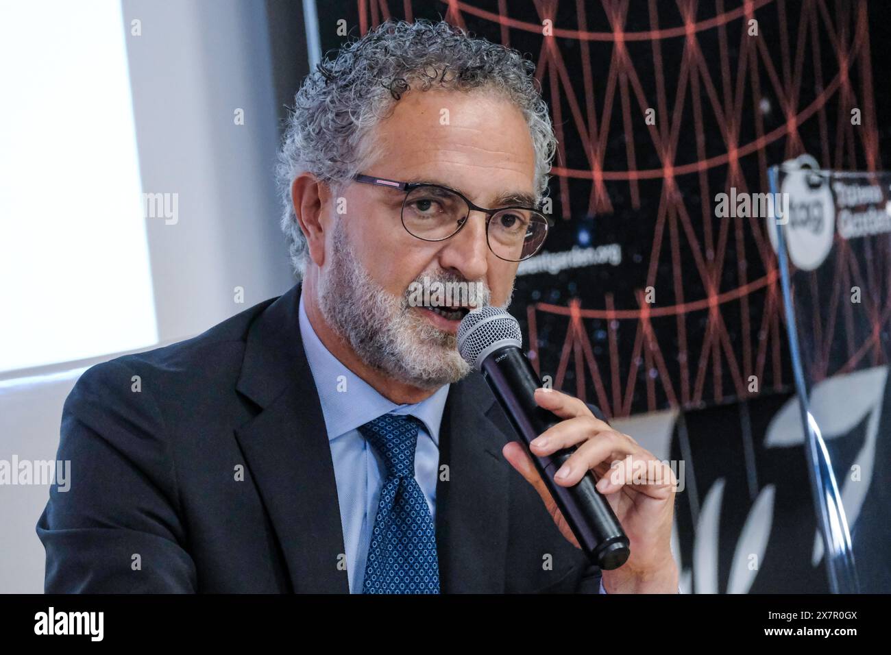 Il direttore centrale per la polizia stradale, ferroviaria e per i servizi speciali della polizia di Stato Renato cortese, in occasione del convegno sull'educazione alla sicurezza stradale, «speroni. Sulla strada della sicurezza, tenutosi a Roma, Martedì, 21 maggio 2024 (foto Mauro Scrobogna/LaPresse) direttore centrale della polizia stradale e ferroviaria e dei dipartimenti speciali della polizia di Stato Renato cortese in occasione del convegno sull'educazione alla sicurezza stradale, "rivolte. On the Road to safety', tenutosi a Roma, martedì 21 maggio 2024 (foto di Mauro Scrobogna/LaPresse) Foto Stock