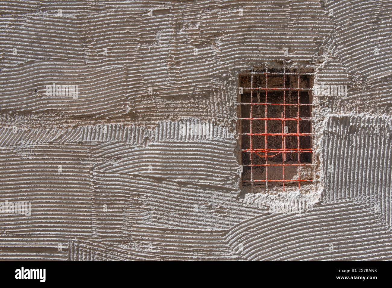 Stabilizzatore di spugna isolante per intonaci esterni Foto Stock