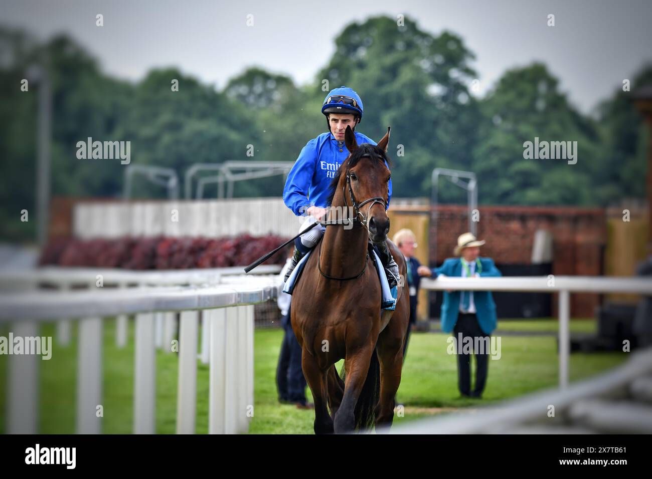 PRIMA CONQUISTA del cavallo con il fantino WILLIAM BUICK Foto Stock