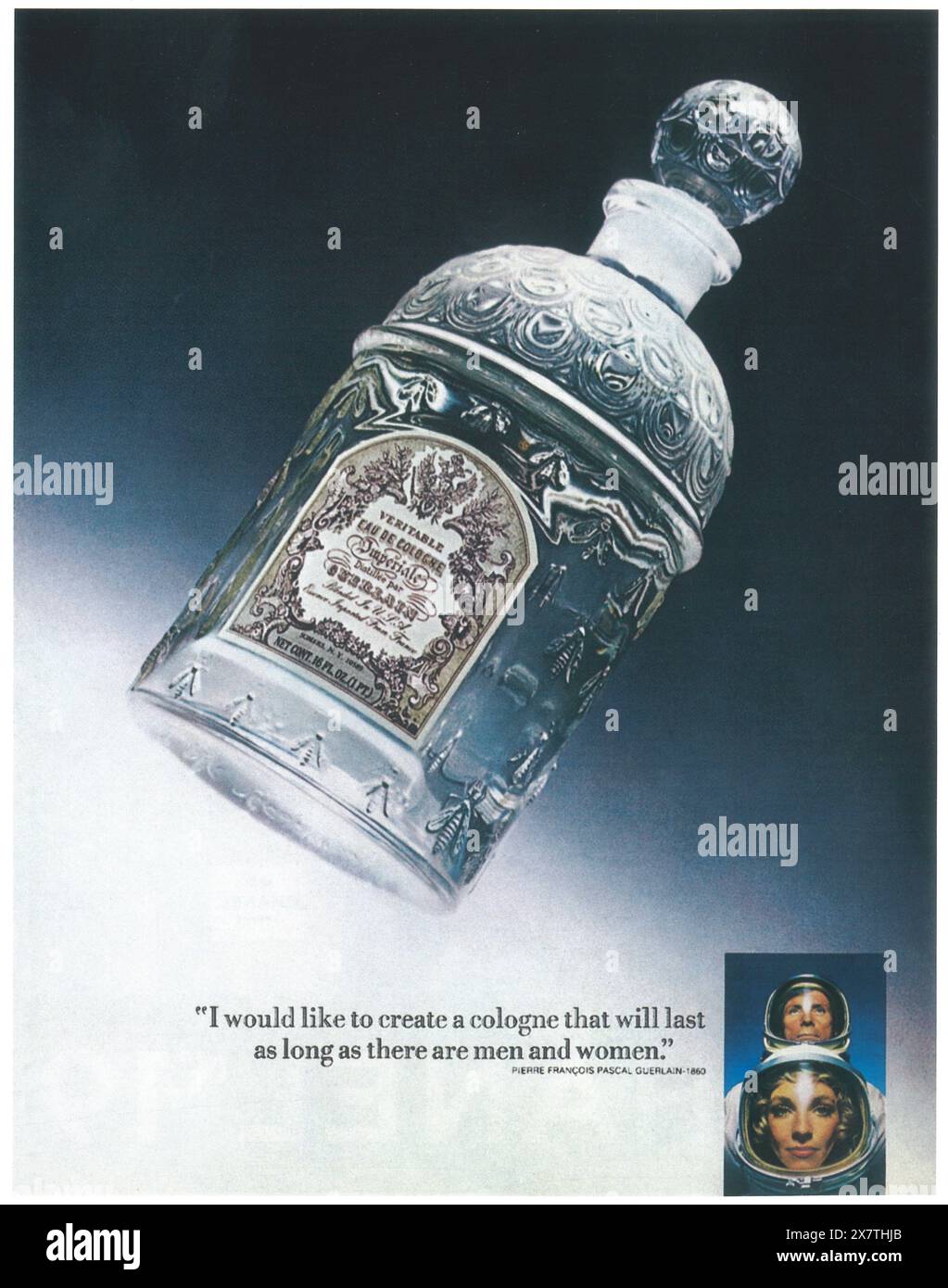 1974 Guerlain Eau de Cologne Imperiale ad Foto Stock