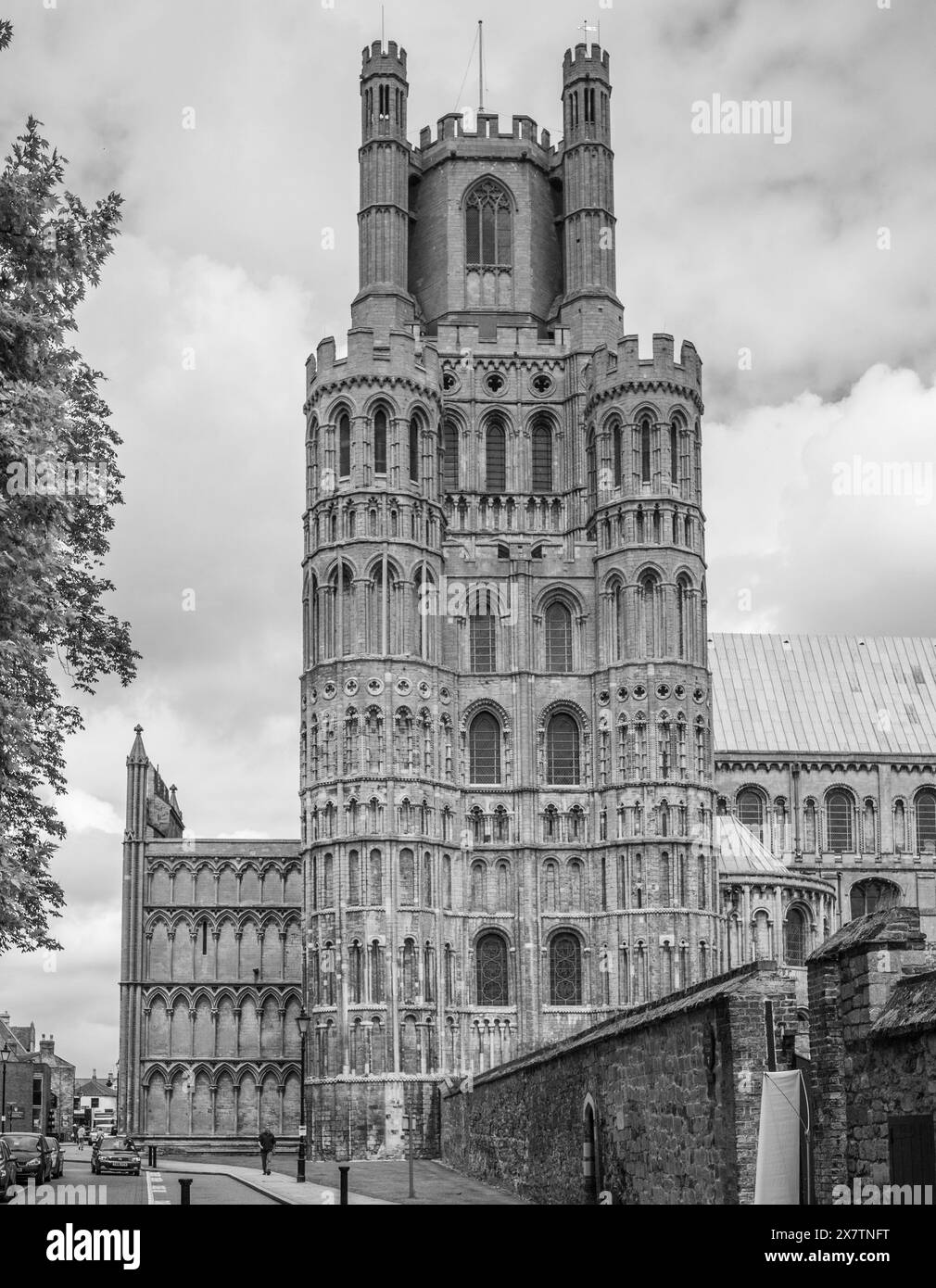 Cattedrale di Ely nella città di Ely, Cambridgeshire Foto Stock