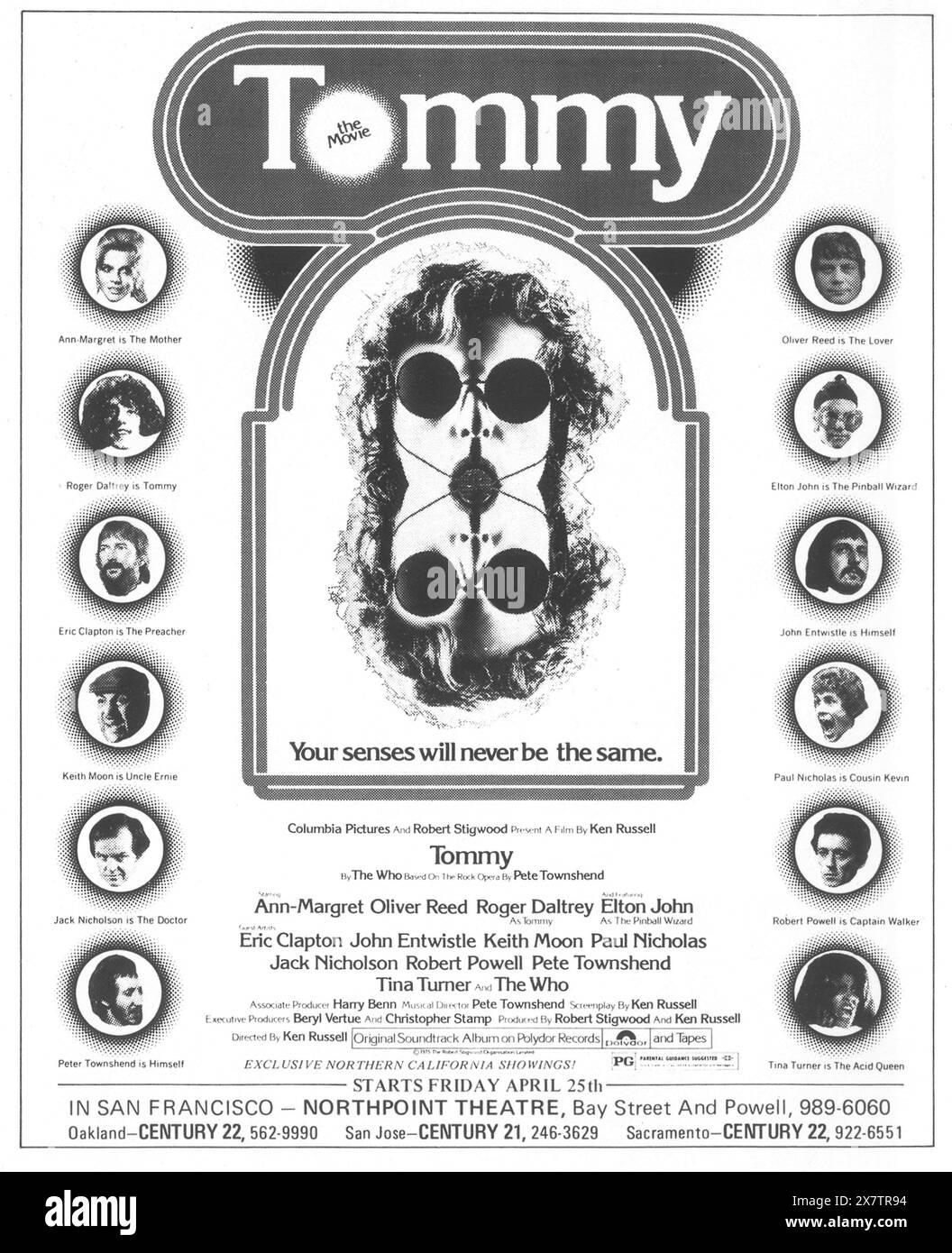 1975 Tommy il film della WHO versione teatrale prmo Foto Stock