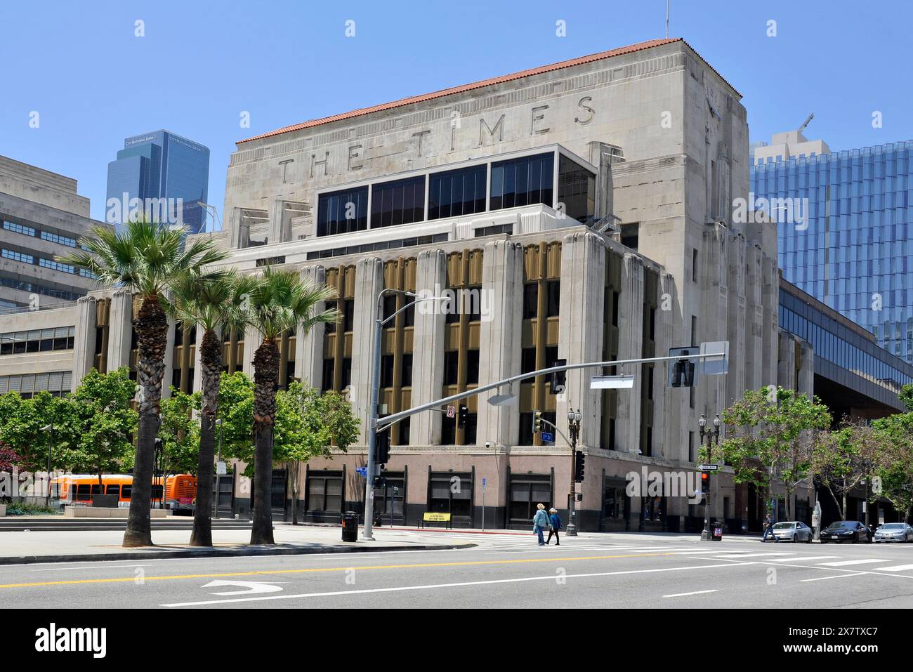 Esterno, Los AngelesTimes, quotidiano, edificio, art deco, architettura, centro storico, Los Angeles, California, STATI UNITI Foto Stock