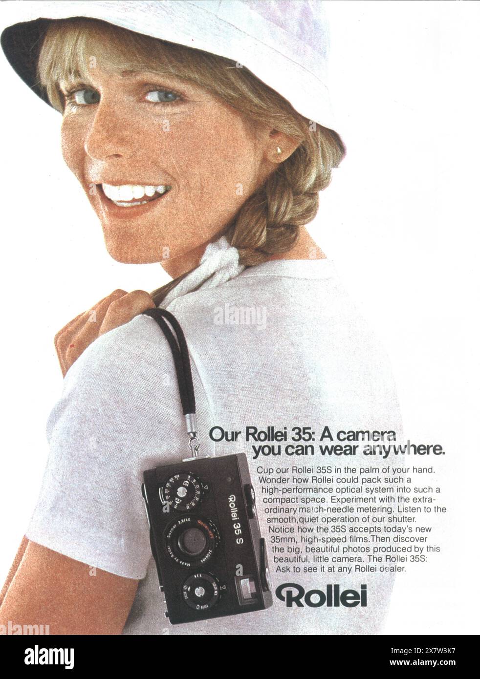 1978 annunci fotocamera Rollei 35 mm Foto Stock